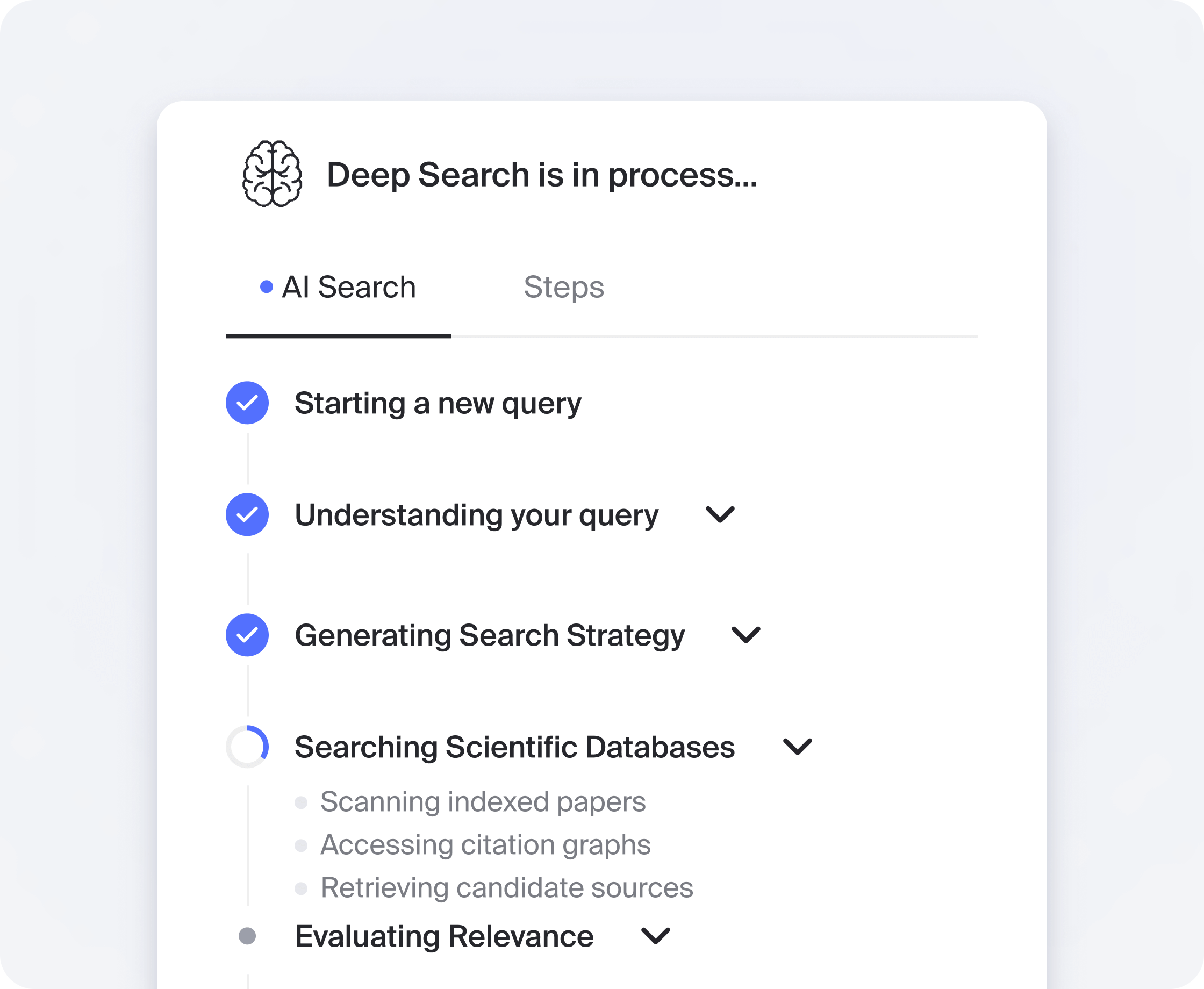 Transparent Thinking Steps